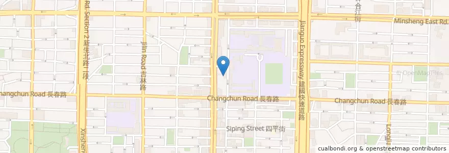 Mapa de ubicacion de 元氣煲湯養身藥膳 en تايوان, تايبيه الجديدة, تايبيه, 中山區.