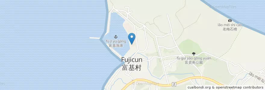 Mapa de ubicacion de 覲芯精緻海鮮餐廳 en 臺灣, 新北市, 石門區.