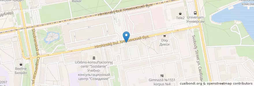 Mapa de ubicacion de СушиФиш en 러시아, Центральный Федеральный Округ, Москва, Северо-Западный Административный Округ.