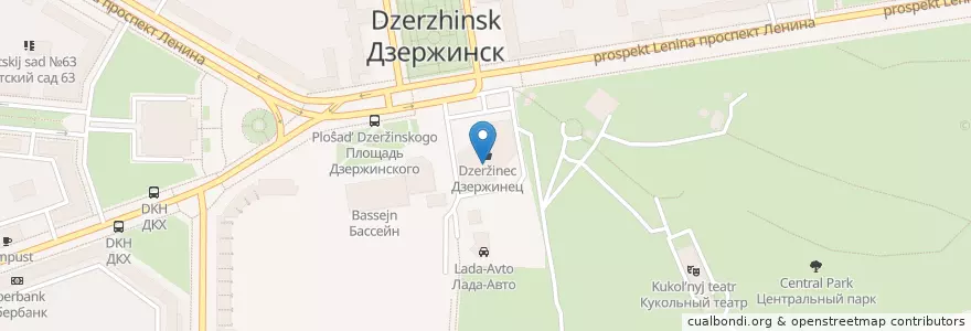 Mapa de ubicacion de Сушечная en Rusia, Приволжский Федеральный Округ, Óblast De Nizhni Nóvgorod, Городской Округ Дзержинск.