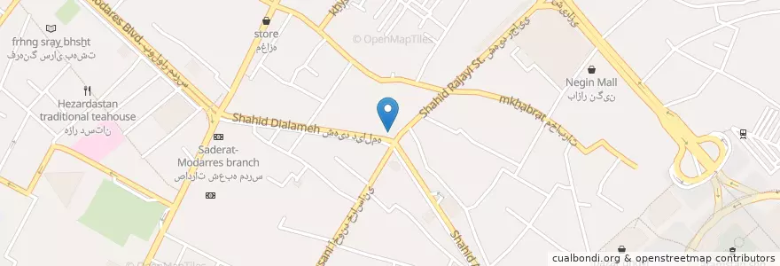 Mapa de ubicacion de بانک صادرات en Iran, استان خراسان رضوی, شهرستان مشهد, Mashhad, بخش مرکزی شهرستان مشهد.