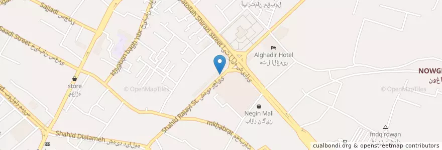 Mapa de ubicacion de ایستگاه اتوبوس en Иран, Хорасан-Резави, شهرستان مشهد, مشهد, بخش مرکزی شهرستان مشهد.