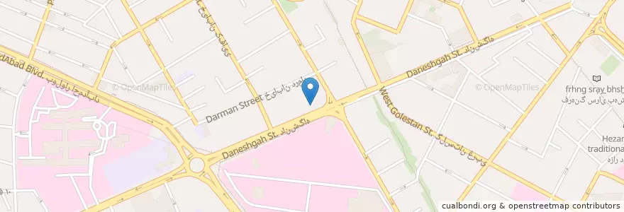 Mapa de ubicacion de داروخانه دکتر مقربی en Iran, Khorassan Ravazi, شهرستان مشهد, مشهد, بخش مرکزی شهرستان مشهد.