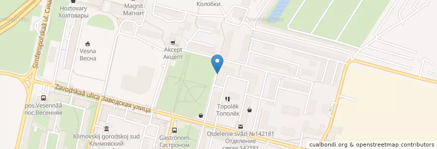 Mapa de ubicacion de Детское поликлиническое отделение en Rusland, Centraal Federaal District, Oblast Moskou, Городской Округ Подольск.
