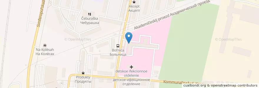 Mapa de ubicacion de Регистратура en Russie, District Fédéral Central, Oblast De Moscou, Городской Округ Подольск.