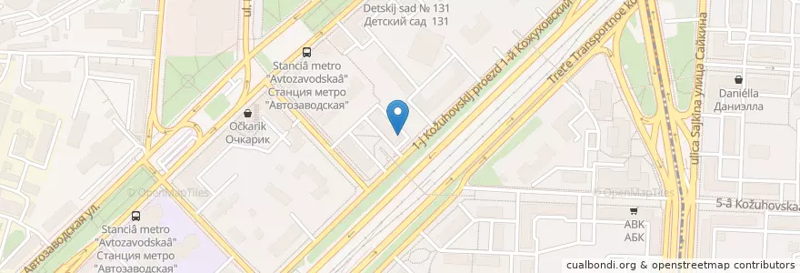 Mapa de ubicacion de Инвитро en Russie, District Fédéral Central, Moscou, Южный Административный Округ, Даниловский Район.