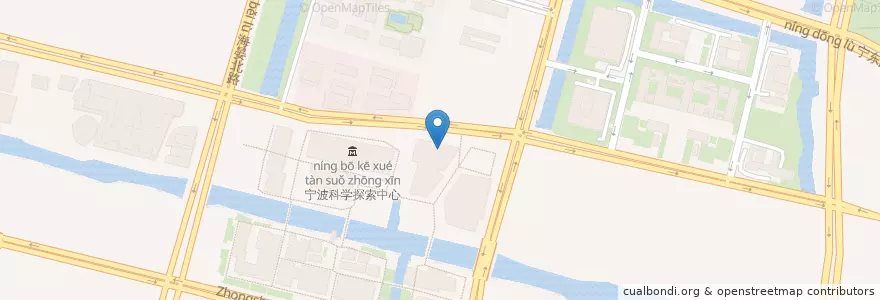 Mapa de ubicacion de CGV影城 en 中国, 浙江省, 宁波市, 鄞州区.