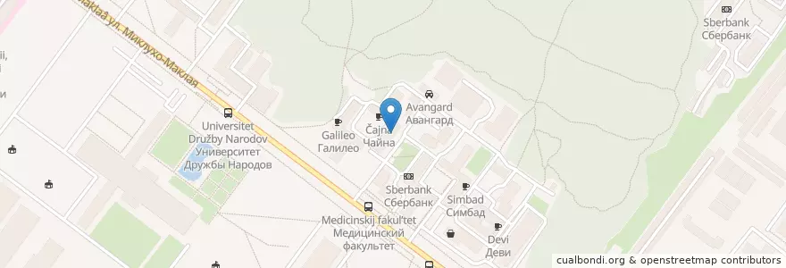 Mapa de ubicacion de Пикассо en روسيا, Центральный Федеральный Округ, Москва, Юго-Западный Административный Округ, Обручевский Район.