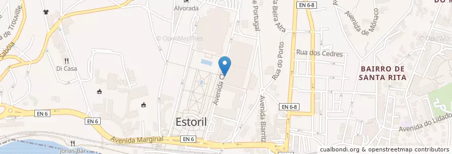 Mapa de ubicacion de Banco Big en Portekiz, Área Metropolitana De Lisboa, Lisboa, Grande Lisboa, Cascais, Cascais E Estoril.