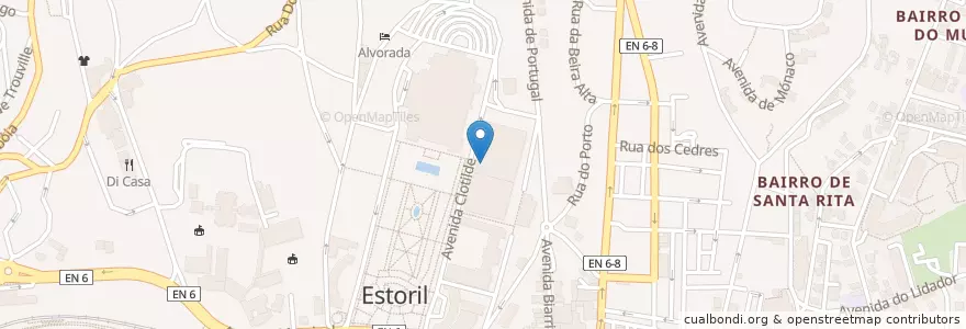 Mapa de ubicacion de Moods Cafe & Club en Portugal, Metropolregion Lissabon, Lissabon, Großraum Lissabon, Cascais, Cascais E Estoril.
