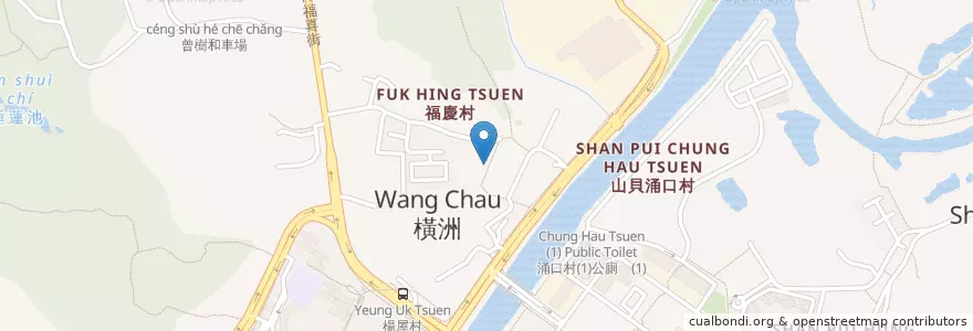 Mapa de ubicacion de 東頭村公廁 Tung Tau Tsuen Public Toilet en China, Hongkong, Guangdong, New Territories, 元朗區 Yuen Long District.