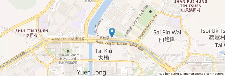 Mapa de ubicacion de Wang Yip Street South Public Toilet en China, Hong Kong, Guangdong, New Territories, Yuen Long District.