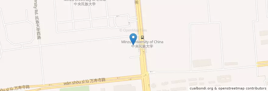Mapa de ubicacion de 马兰拉面 en 中国, 北京市, 河北省, 海淀区.