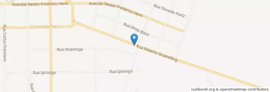 Mapa de ubicacion de Posto BR en ブラジル, 南部地域, リオグランデ・ド・スル, Região Geográfica Intermediária De Santa Cruz Do Sul - Lajeado, Região Geográfica Imediata De Santa Cruz Do Sul, Vera Cruz.