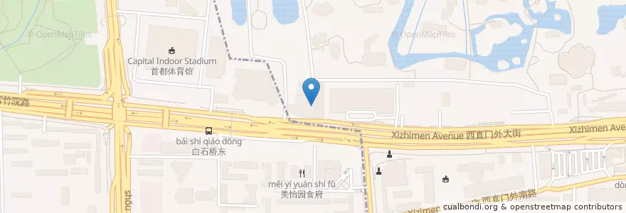 Mapa de ubicacion de 汉拿山 en China, Beijing, Hebei, 西城区.