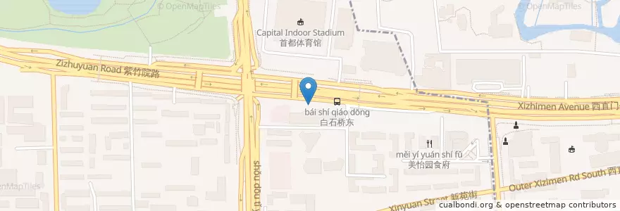 Mapa de ubicacion de 中国工商银行 en China, Beijing, Hebei, 海淀区.