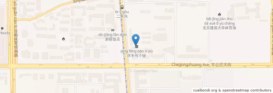 Mapa de ubicacion de 庆丰包子铺 en China, Beijing, Hebei, Xicheng District.