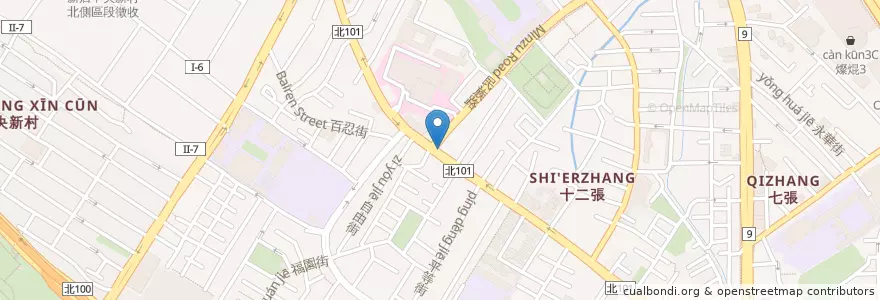 Mapa de ubicacion de 永和豆漿新店中正店 en Taiwan, 新北市, 新店區.