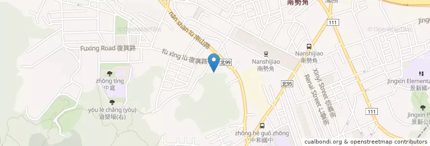 Mapa de ubicacion de 埤仔頭福德宮 en Taiwan, 新北市, 中和區.