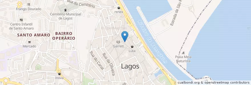 Mapa de ubicacion de Nova Cambios en 포르투갈, Algarve, Algarve, Faro, Lagos, São Gonçalo De Lagos.