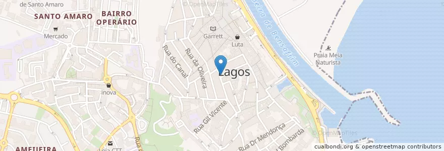 Mapa de ubicacion de Rosko's Bar en Portugal, Algarve, Algarve, Faro, Lagos, São Gonçalo De Lagos.