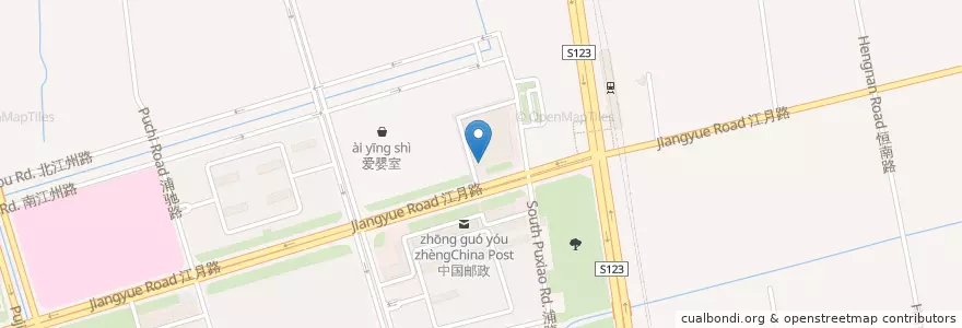 Mapa de ubicacion de 招商银行 en China, Shanghai, Minhang.