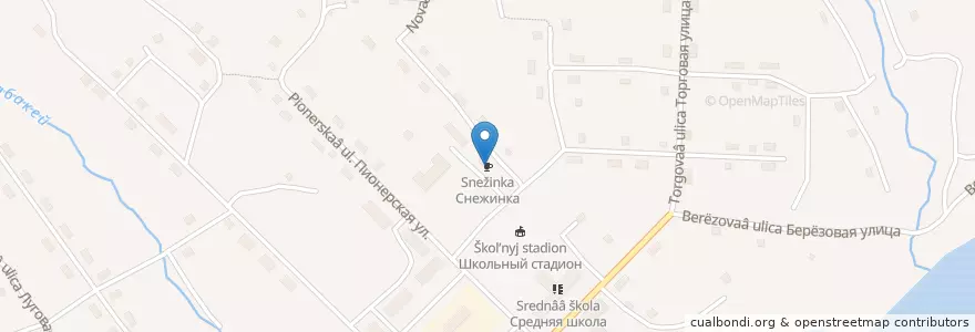 Mapa de ubicacion de Снежинка en Rusland, Federaal District Verre Oosten, Kraj Chabarovsk, Комсомольский Район, Снежненское Сельское Поселение.