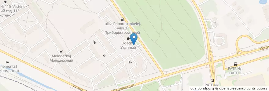 Mapa de ubicacion de Лор-центр en Rusland, Centraal Federaal District, Oblast Jaroslavl, Рыбинский Район, Городской Округ Рыбинск.