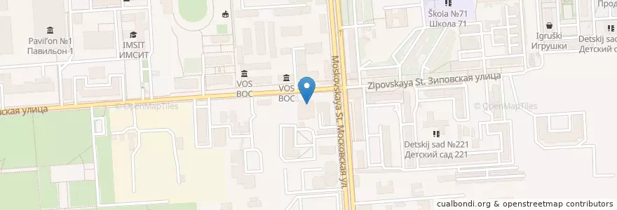 Mapa de ubicacion de Сбербанк en Rusya Federasyonu, Южный Федеральный Округ, Krasnodar Krayı, Городской Округ Краснодар.