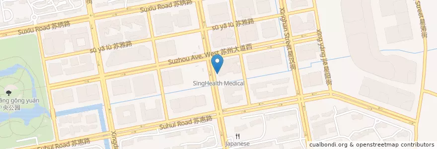 Mapa de ubicacion de Revel en 中国, 苏州市, 江苏省, 姑苏区, 苏州工业园区直属镇, 苏州工业园区.