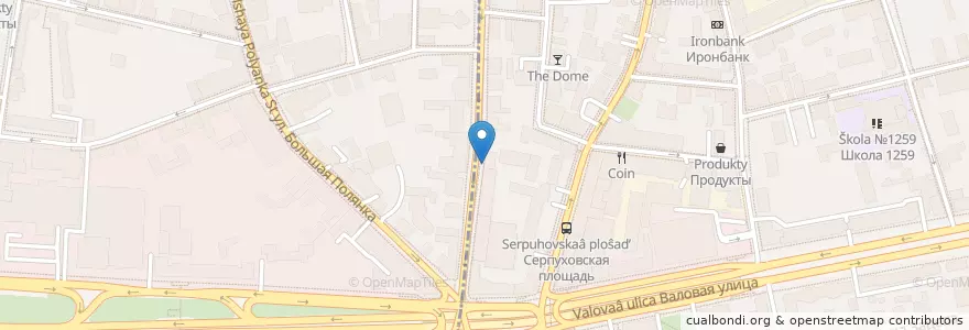 Mapa de ubicacion de Lambic en Rusia, Центральный Федеральный Округ, Москва, Центральный Административный Округ, Район Замоскворечье.