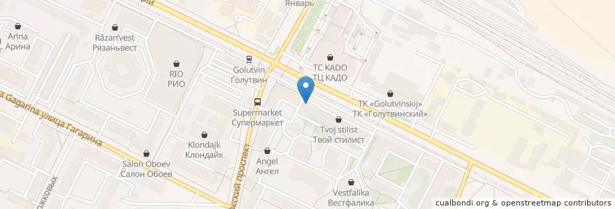 Mapa de ubicacion de Восточный эксперсс Банк en Rusia, Distrito Federal Central, Óblast De Moscú, Коломенский Городской Округ.
