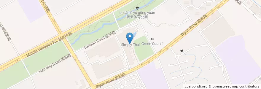 Mapa de ubicacion de Latina en 中国, 上海市, 浦东新区.