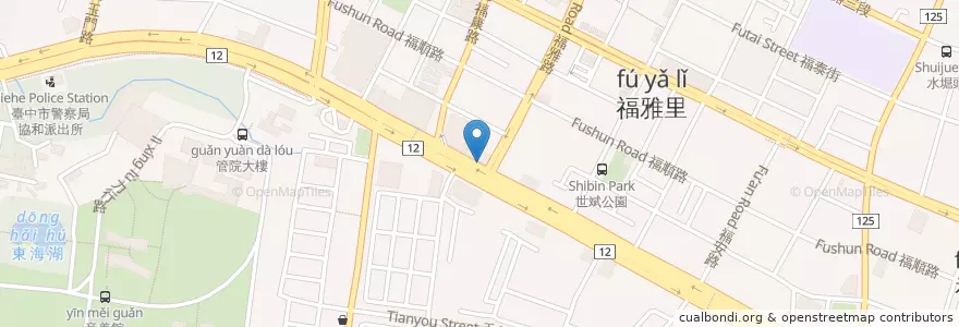 Mapa de ubicacion de CoffeePlus en 台湾, 台中市, 西屯区.