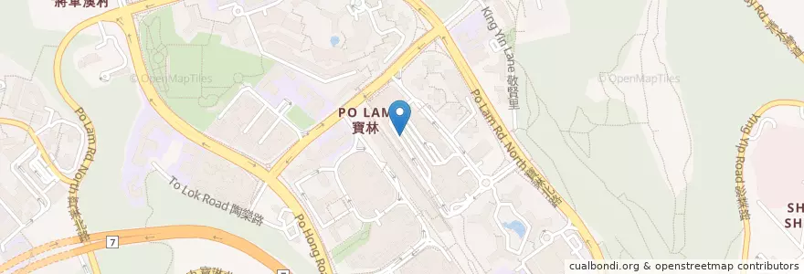 Mapa de ubicacion de 寶林 Po Lam en China, Provincia De Cantón, Hong Kong, Nuevos Territorios, 西貢區 Sai Kung District.