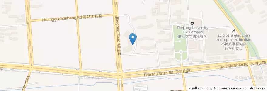 Mapa de ubicacion de Tesla Supercharger Hangzhou Euro America Center en Китай, Чжэцзян, Ханчжоу, 西湖区.