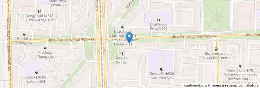 Mapa de ubicacion de Чито Гврито en Rusia, Северо-Западный Федеральный Округ, Óblast De Leningrado, San Petersburgo, Московский Район.