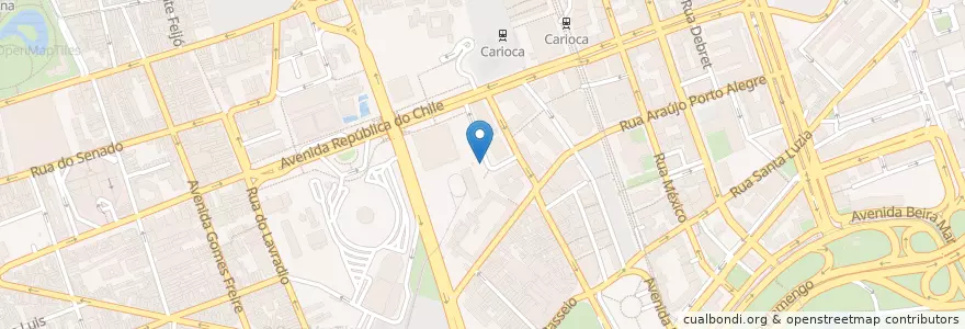 Mapa de ubicacion de Estação de Bondes en Brasil, Região Sudeste, Rio De Janeiro, Região Geográfica Imediata Do Rio De Janeiro, Região Metropolitana Do Rio De Janeiro, Região Geográfica Intermediária Do Rio De Janeiro, Rio De Janeiro.