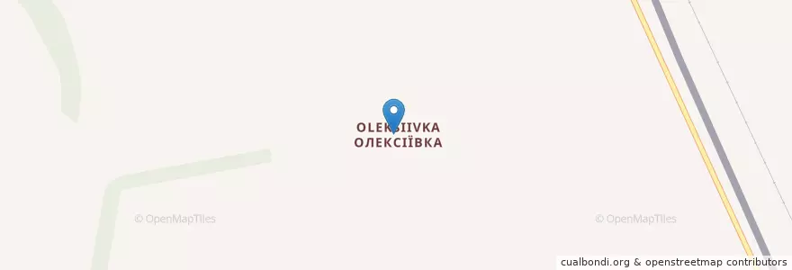 Mapa de ubicacion de Oleksiivka en Milove Raion, Oleksiivka.