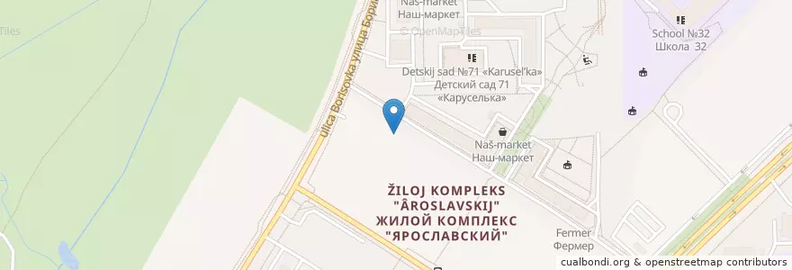 Mapa de ubicacion de Прыг-скок en Russia, Distretto Federale Centrale, Oblast' Di Mosca, Городской Округ Мытищи.