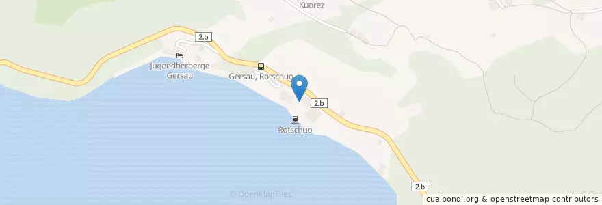 Mapa de ubicacion de Paradieshotel Rotschuo en Suíça, Schwyz, Gersau, Gersau.