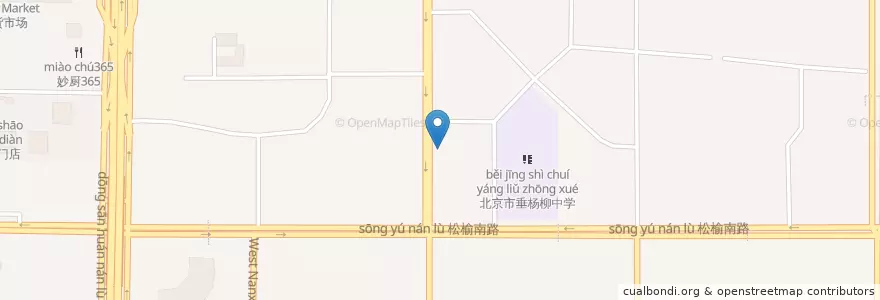 Mapa de ubicacion de 砂锅米线 en 中国, 北京市, 河北省, 朝阳区.