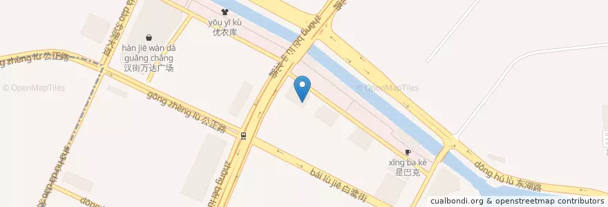 Mapa de ubicacion de 武昌区 en 中国, 湖北省, 武汉市, 武昌区, 水果湖街道.