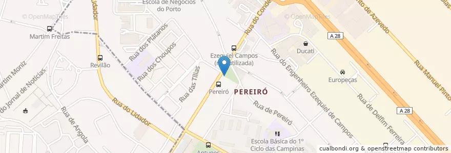 Mapa de ubicacion de BPI en 葡萄牙, 北部大區, Área Metropolitana Do Porto, Porto, Porto.