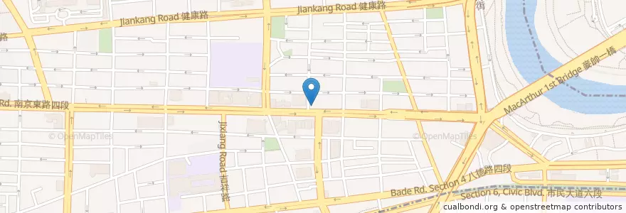 Mapa de ubicacion de 清心福全冷飲站 en تايوان, تايبيه الجديدة, تايبيه, 松山區.