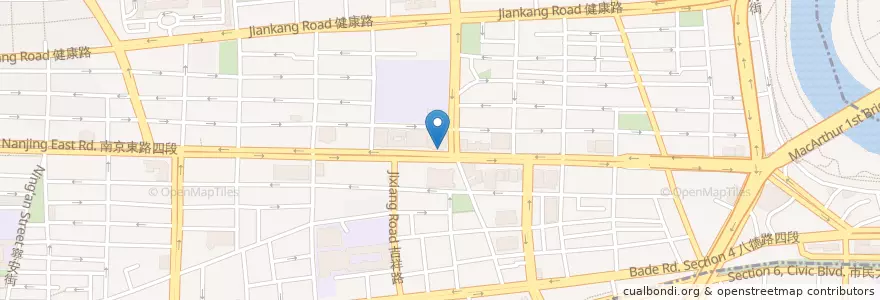 Mapa de ubicacion de 遠東國際商業銀行 en Taiwán, Nuevo Taipéi, Taipéi, 松山區.