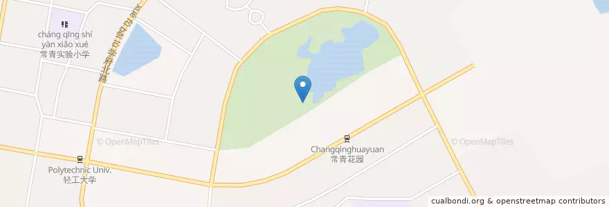Mapa de ubicacion de 常青花园新区街道 en 中国, 湖北省, 武汉市, 东西湖区, 常青花园新区街道.