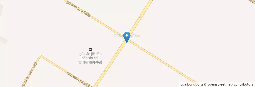 Mapa de ubicacion de 古田街道 en 중국, 후베이성, 우한시, 차오커우구, 古田街道.