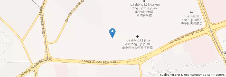 Mapa de ubicacion de 宝丰街道 en China, Hubei, Wuhan, 江汉区, 硚口区, 宝丰街道.
