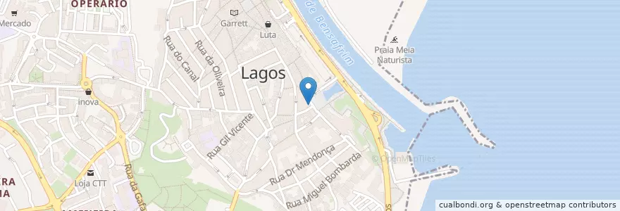 Mapa de ubicacion de Dois irmãos en ポルトガル, Algarve, Algarve, Faro, Lagos, São Gonçalo De Lagos.